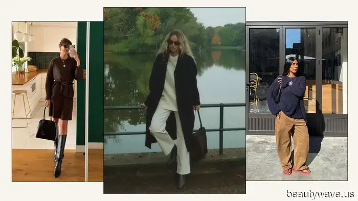 Überall, wo ich hinschaue, tragen Modeleute Jeans in einer dieser 5 Strickfarben.