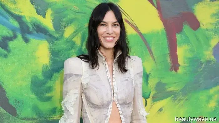 Count on Alexa Chung to make this "affordable" shoe trend appear remarkably luxurious.