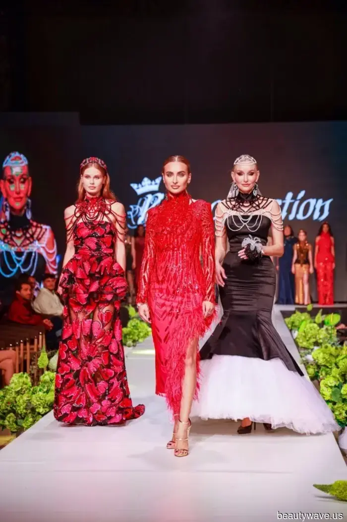 Katrina Ivanyushkina presented a new collection of evening dresses "The Queen's Move" at the Mercedes-Benz Fashion Week Azerbaijan in Baku.
