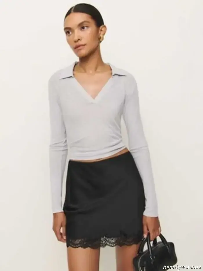 If you're not a fan of pencil skirts, this stylish short design serves as a chic alternative.