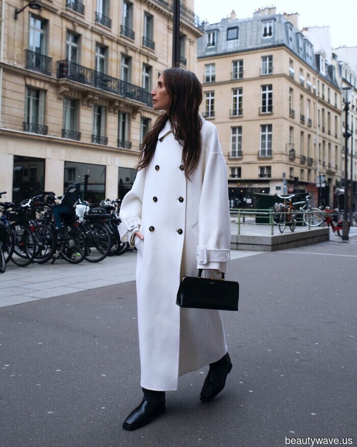 Apologies, Navy, Black, and Brown—this coat color trend appears significantly more luxurious than any of you together.