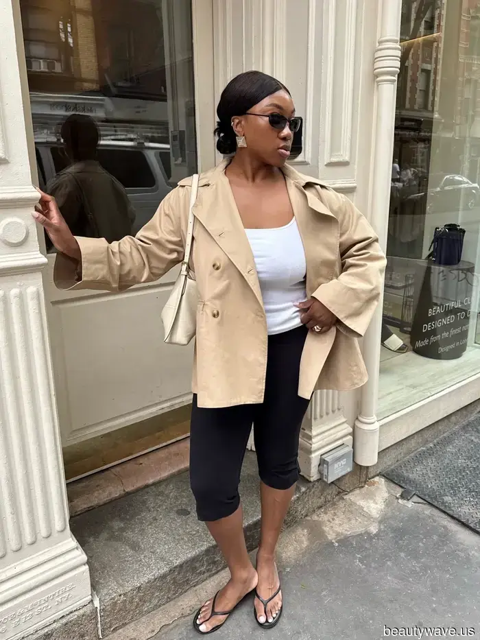 Nein, keine Ballerinas oder Turnschuhe&mdash;Modeleute kombinieren ihre Leggings stattdessen mit diesem flachen Schuhtrend.