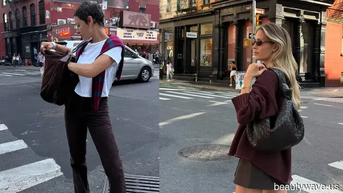 This stylish color combination is trendier than beige and black and is poised to take over fall wardrobes.