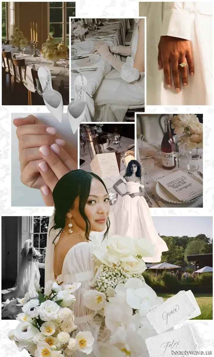 The Traditional Bride vs. The Alternative Bride: Two Future Brides with Contrasting Styles Showcase Their Wedding Inspiration Boards.