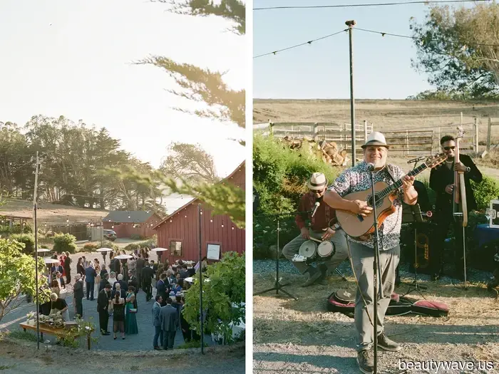 A Blush Wiederhoeft gown and a "Haunted Saloon" after-party made this California wedding truly unforgettable…