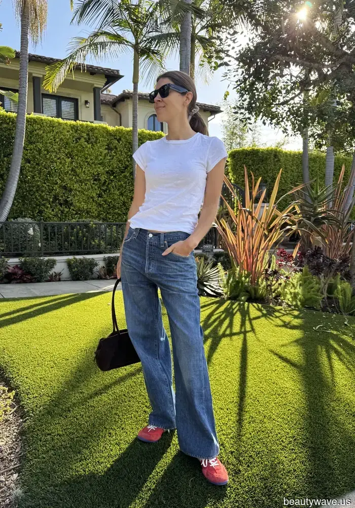 Ich lebe in L.A. und trage das ganze Jahr über Jeans und weiße T-Shirts&mdash;diese 10 sind meine Favoriten.
