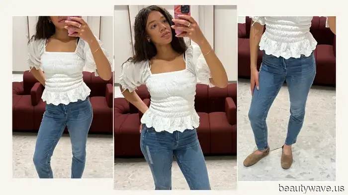 12,000 Fashionable Women Share My Opinion: M&S's Stovepipe Jeans Are the Most Stylish in the High Street Fashion Scene.