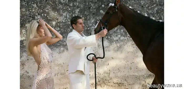 This fashion-forward couple got married at a 19th-century Sicilian masseria, donning custom outfits created by the bride.