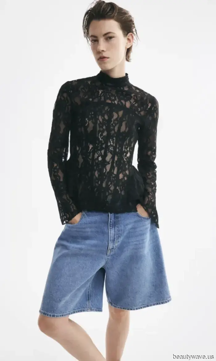 If Parisian women are sporting lace this autumn, it looks just like this.