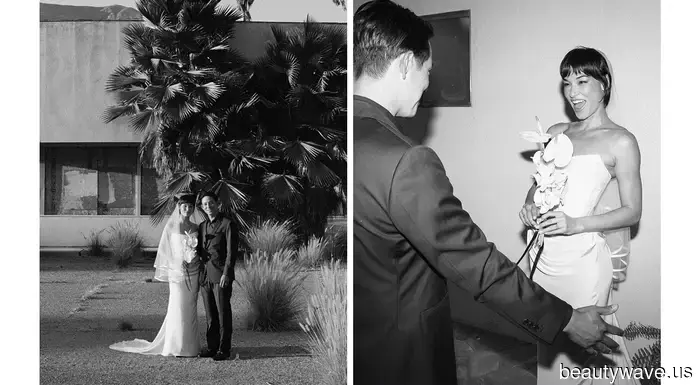 The Bride Donned a Unique Custom Look for Her Upscale Backyard Wedding in Ojai.