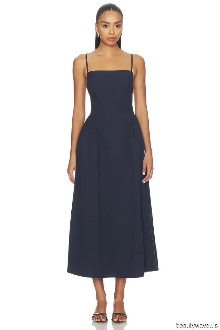 Women in their 40s seeking an elegant appearance can opt for this dress trend paired with these classic heels.