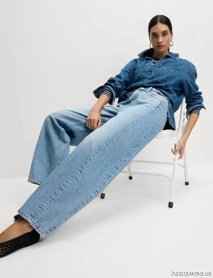 Individually, they may be simple, but when paired together, this combination of jeans and trainers embodies the essence of a fashionista.