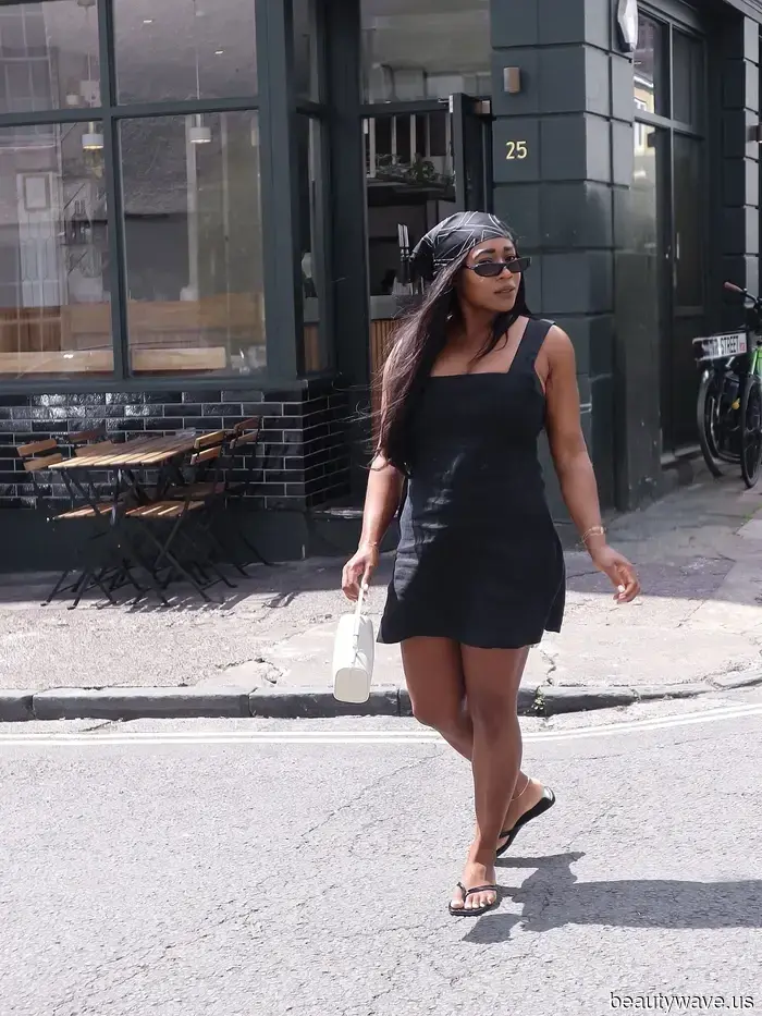 5 semplici ma eleganti combinazioni di minidress e infradito che indosserò in continuazione quest'estate