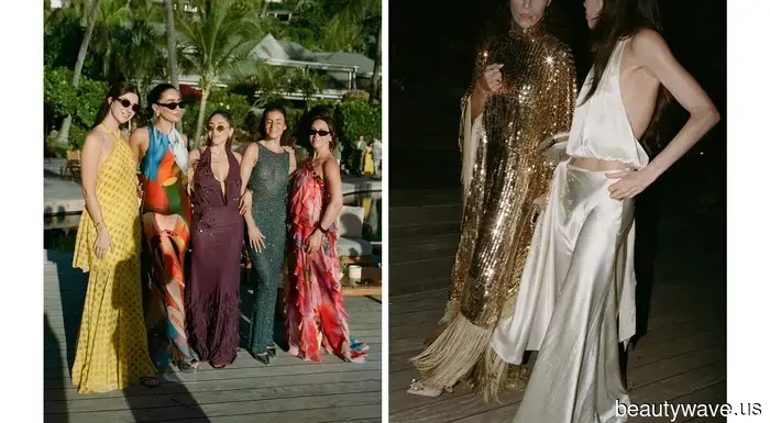 Phoebe Philo! Ralph Lauren! Colleen Allen! Die Braut trug 7 makellos elegante Looks für ihre Hochzeit in Saint Bart's.