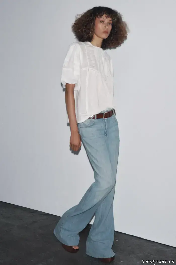 Blaue Jeans und T-Shirts sind süß, aber dieses frische Denim- und Top-Paar ist viel moderner