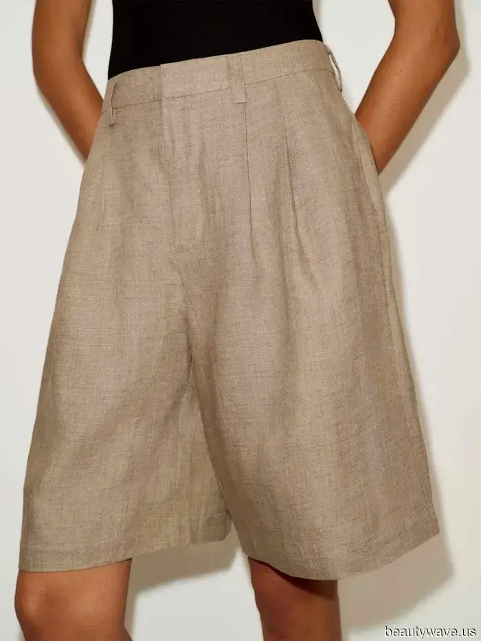 Si quieres que los pantalones cortos de Bermuda se vean geniales en 2026, olvida una camiseta blanca y usa esta bonita blusa en su lugar.