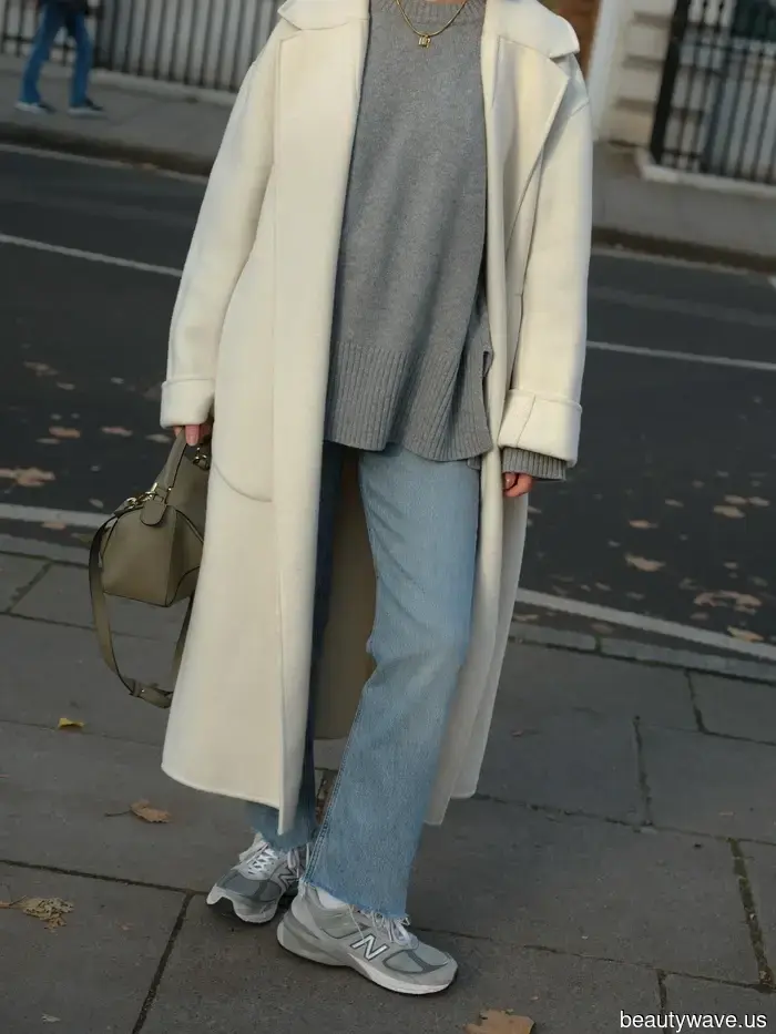 Sono un Fashion Editor che vive a Londra&mdash;Questa è la formula per cappotto, jeans e scarpe da ginnastica che vedo ovunque…