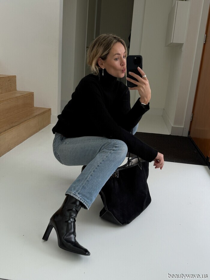 This is the denim color trend that everyone is pairing with high heels (and no, it’s not black).