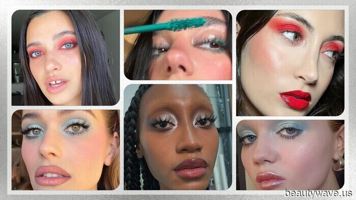 Frosty Silver, Baby Blue, and Cherry Red—Cool-Toned Makeup Emerges as the (Surprising) Highlight of the Summer