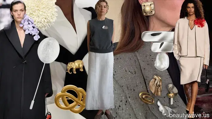 Improvvisamente, le persone alla moda indossano questo accessorio "datato" su maglioni, vestiti e giacche.