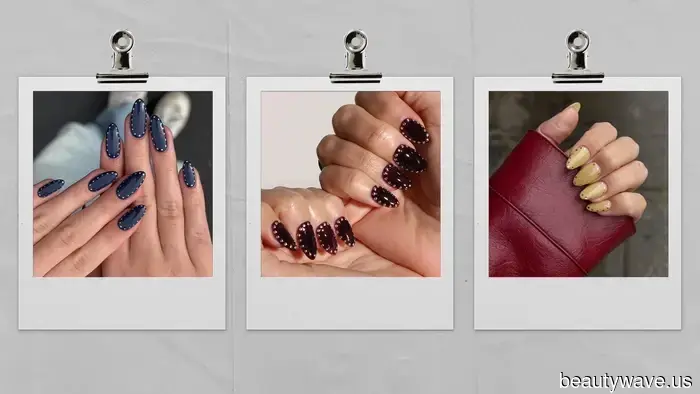 I have a talent for identifying nail trends before they become popular—this edgy design is on the rise.