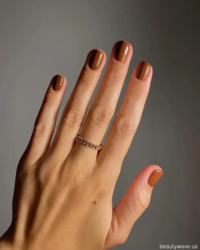 I've finally grown tired of pink nails—this is the stylish polish color I'm opting for in the near future.