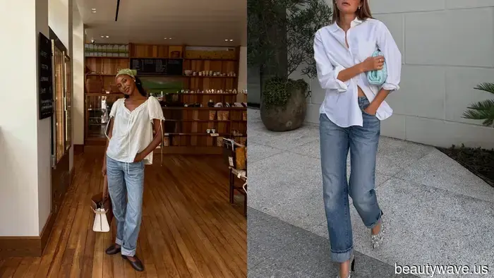 Trendy women have subtly begun to wear their jeans in this particular manner.