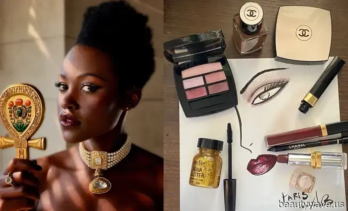 El maquillador de Lupita Nyong'o nos lleva detrás de cámaras de The Odyssey en Londres, París y Nueva York...