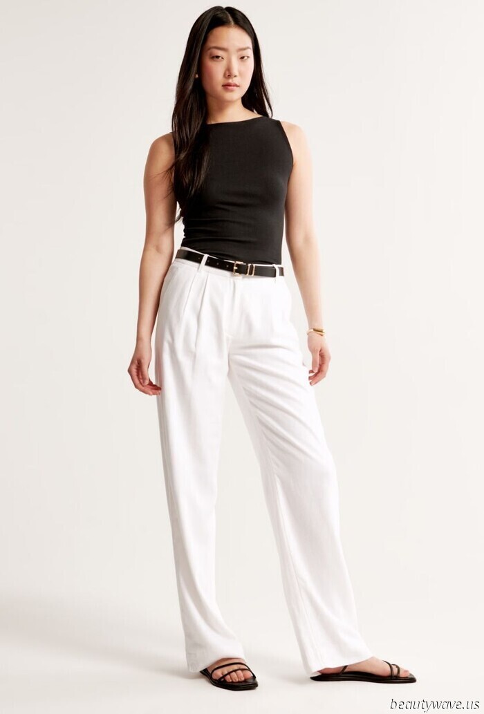 I looked for stylish, opaque white linen trousers, and these three pairs stood out as the best options.
