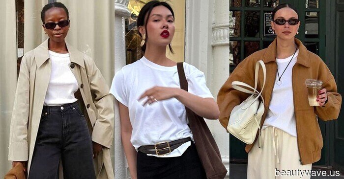 No one sports a white T-shirt quite like a fashion enthusiast—6 exceptionally stylish outfits to replicate now.