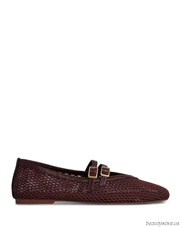 Ya no se necesitan más zapatos planos de malla negra; los diseñadores elegantes los están comprando en este color ahora.