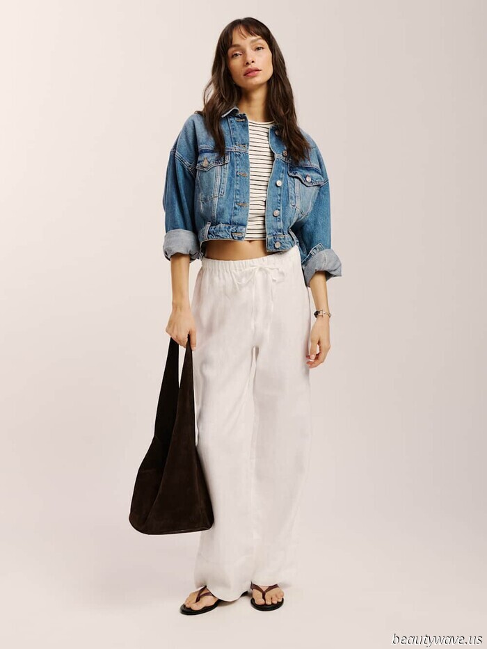 I looked for stylish, opaque white linen trousers, and these three pairs stood out as the best options.