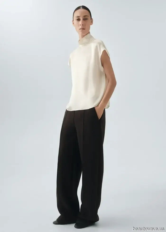 To achieve an elegant look this festive season, pair this blouse with jeans or trousers.