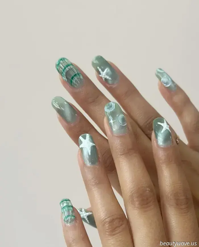 It's Official: "Pool Water" Nails Are Taking Over Milky Manicures This Summer.