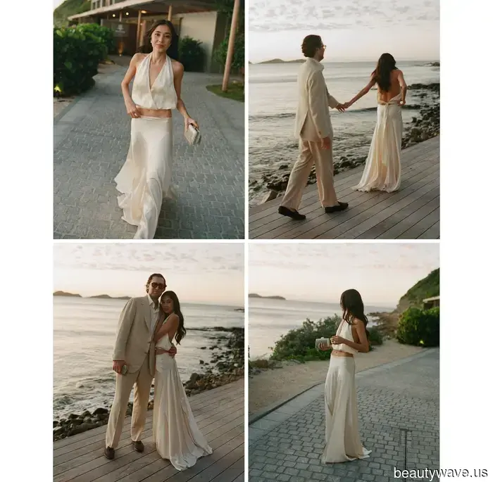 Phoebe Philo! Ralph Lauren! Colleen Allen! Die Braut trug 7 makellos elegante Looks für ihre Hochzeit in Saint Bart's.