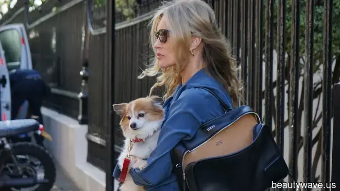 Kate Moss has paired her denim skirt with the ultimate shoe that embodies French-girl style.