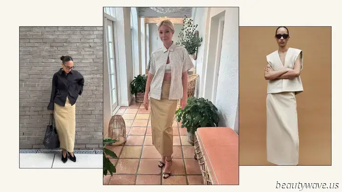 Neither Maxi nor Midi: This Skirt Trend That Falls in Between Is the Most Elegant of All