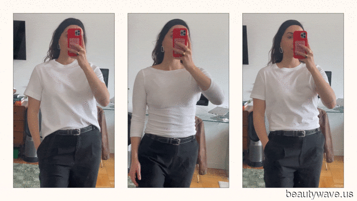 I Tried On 15 Popular White T-Shirts, and These 5 Met the Expectations.