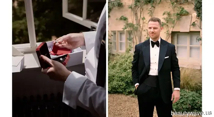 This stunning bride donned a Vera Wang gown and Manolo Blahnik shoes for her sophisticated, timeless countryside wedding.