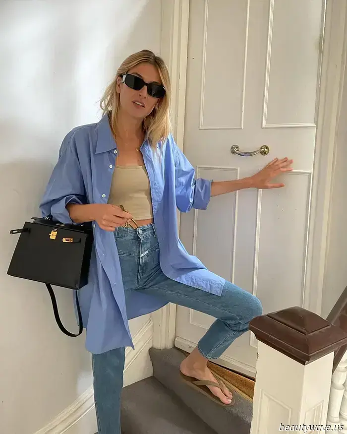 Is it just me, or are all the trendy girls opting for this denim style instead of baggy jeans?