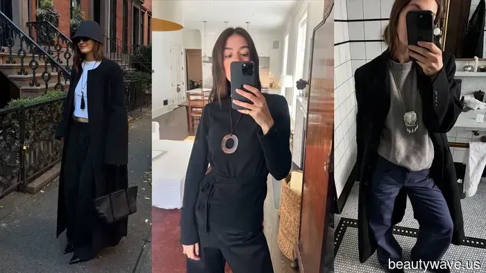 Der halbüberraschende Schmucktrend, den die Leute in dieser Saison zu Mänteln und Pullovern tragen