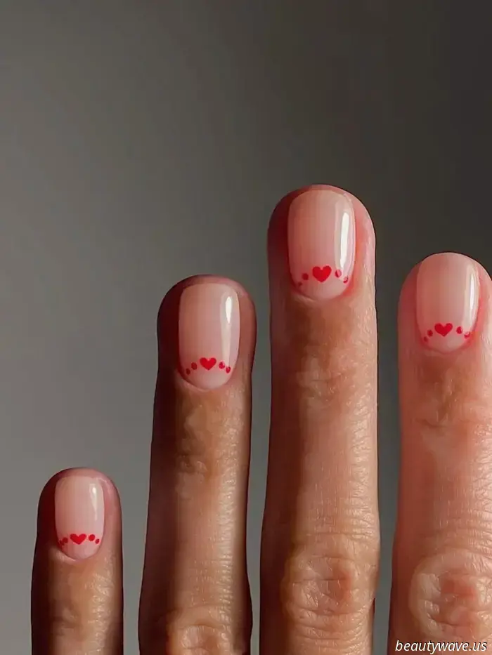If you find French tips uninteresting, you should consider the half-moon manicure instead.