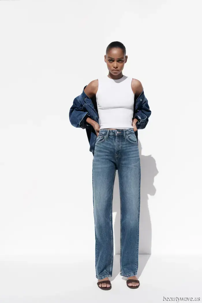 Is it just me, or are all the trendy girls opting for this denim style instead of baggy jeans?