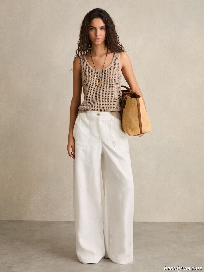 I looked for stylish, opaque white linen trousers, and these three pairs stood out as the best options.