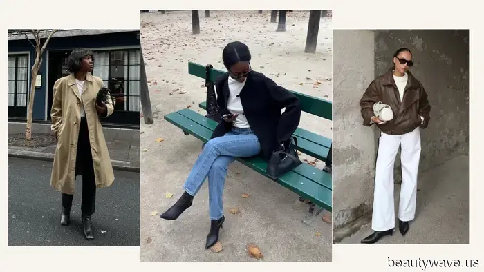 Les jeans avec des bottines ne sont pas une nouveauté, mais personne ne les porte aussi bien que les Parisiens.