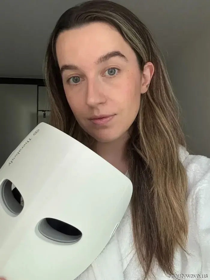 In just two weeks, this LED mask with massage features has garnered me countless compliments.