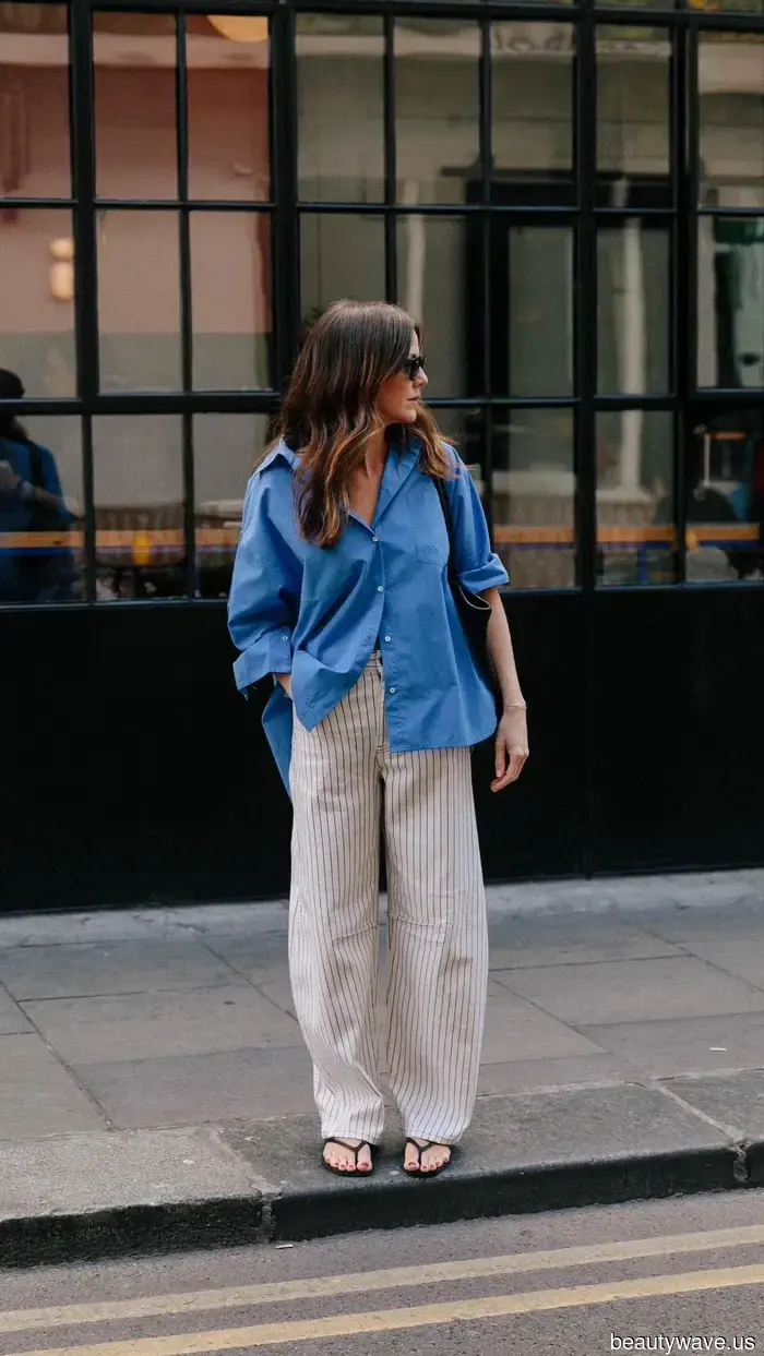 It’s officially too warm for jeans—here’s the classic trouser trend I’m pairing with blouses and…