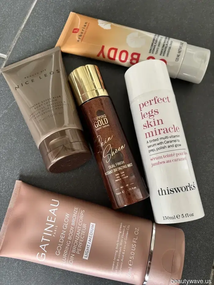 I'm way too lazy for self-tanning, but these simple tinted serums quickly give me radiant legs.