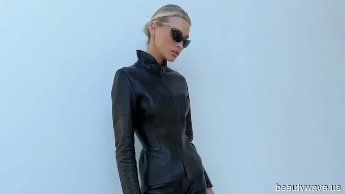 Ja, Lederhosen sind im Trend, aber Elsa Hosk weiß, dass sie am schicksten so gestylt aussehen *wie dies*