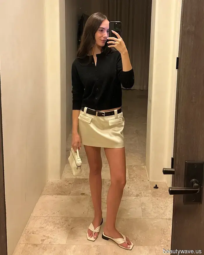 Das schicke 2-teilige Outfit, das beschäftigte Modeleute immer im September tragen